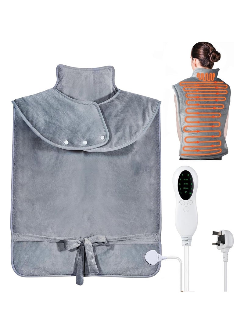 Heating Pad for Back Pain Relief,Electric Heat Pads for Neck and Shoulders Large Fast Heat Pad with 10 Heat Settings 3 Timer Options,Machine Washable - Image 1