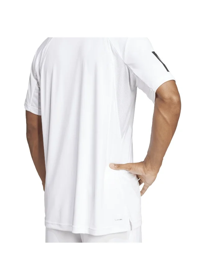 Adidas Adidas Club 3Str Tee White T-Shirt (Short Sleeve) T-Shirts For Men