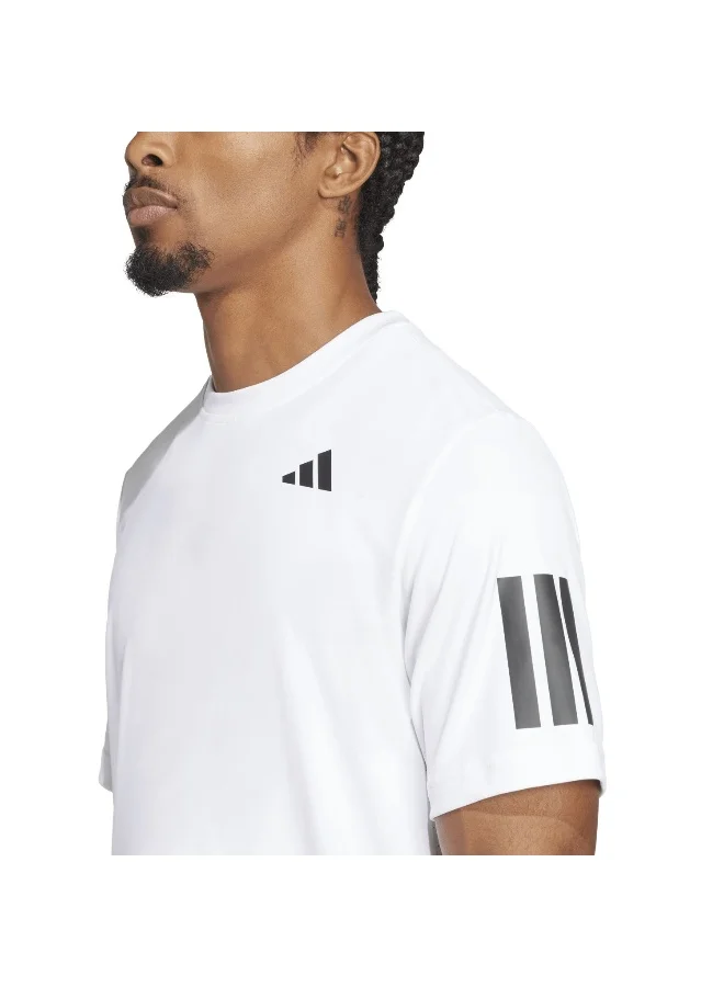 Adidas Adidas Club 3Str Tee White T-Shirt (Short Sleeve) T-Shirts For Men