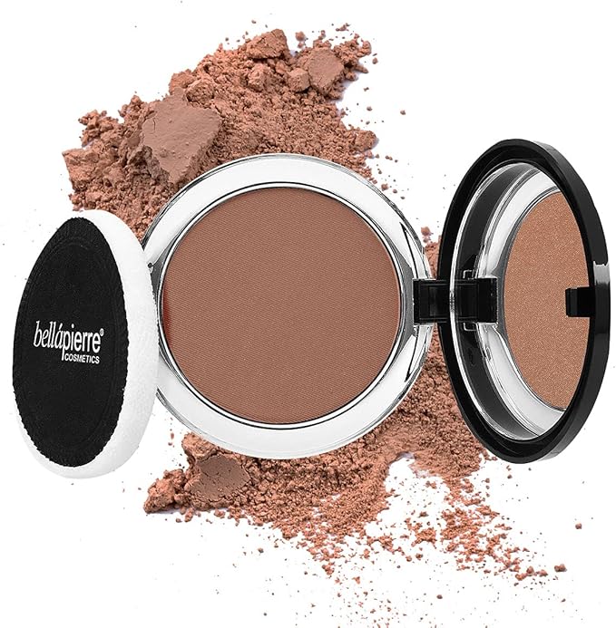bellapierre Compact Mineral Blush Warms Complexion for a Healthy Glow NonToxic Paraben Free Hypoallergenic Safe for All Skin Types 10 Grams Autumn Glow - Image 1