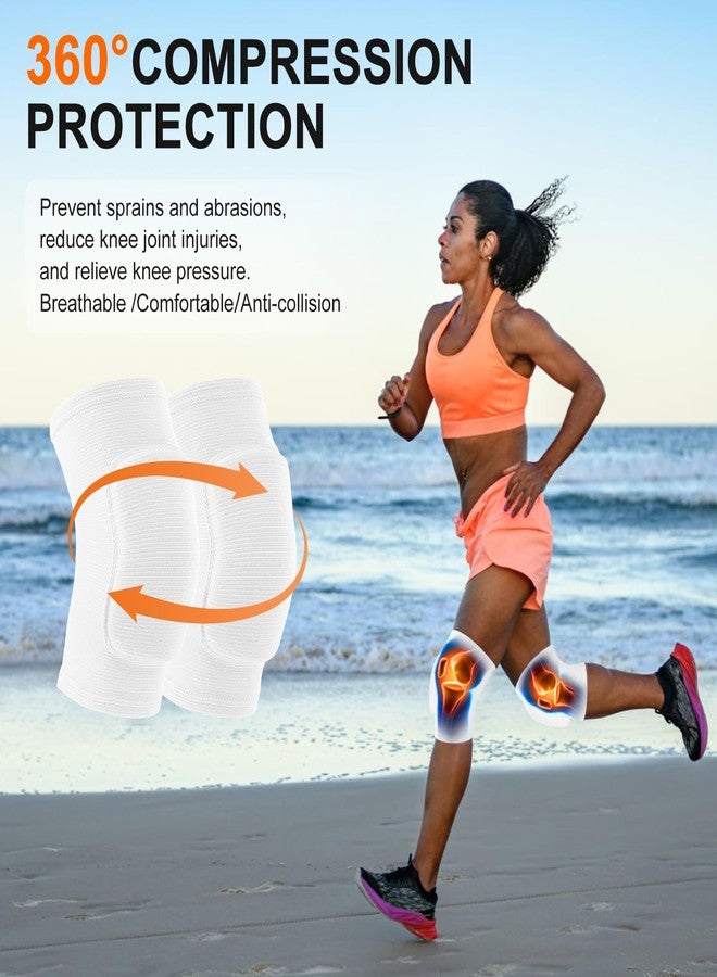 HISFFOG Volleyball Knee Pads for Women, Men, Youth, Girls, Kids, Knee brace for Volleyball Basketball Football Dance Yoga Tennis Running Cycling Workout Climbing Wrestling - Image 4