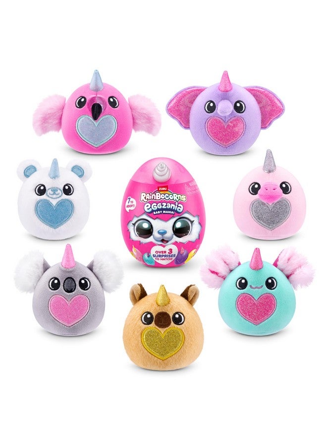 Rainbocorns Rainbocorns Eggzania Baby Mania by ZURU, Plush Surprise Unboxing with Animal Soft Toy, for Girls (3 Pack) - Image 3