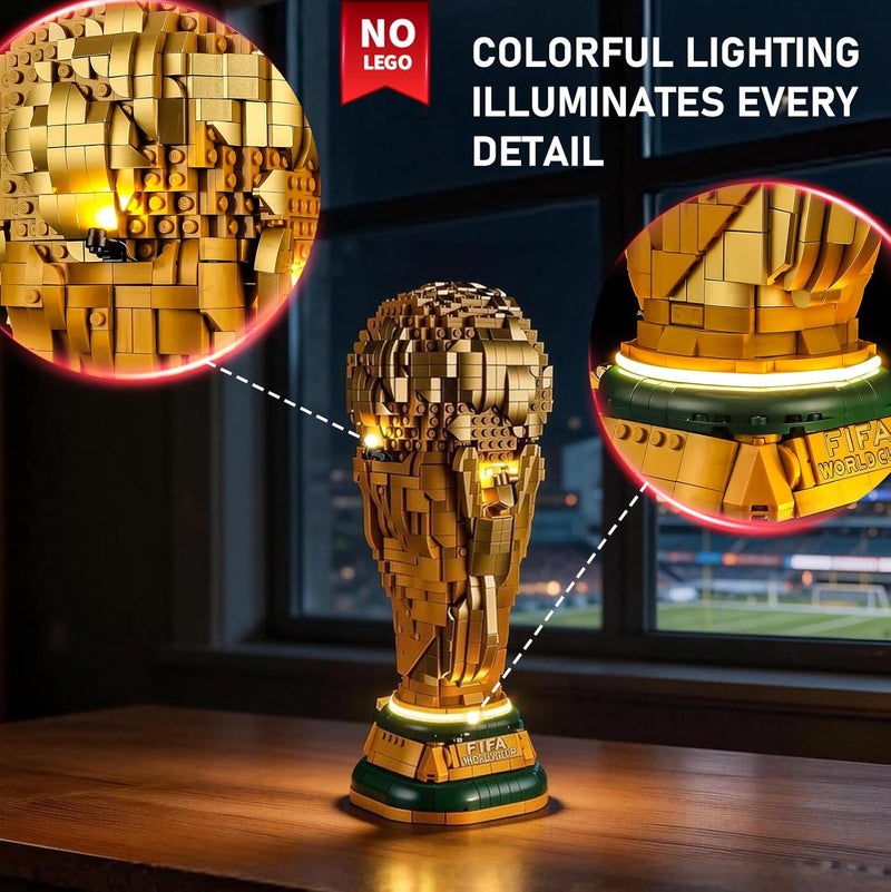BRIKSMAX LED Lighting Set for LEGO FIFA World Cup Trophy 43020 - Compatible Light Kit - Image 4