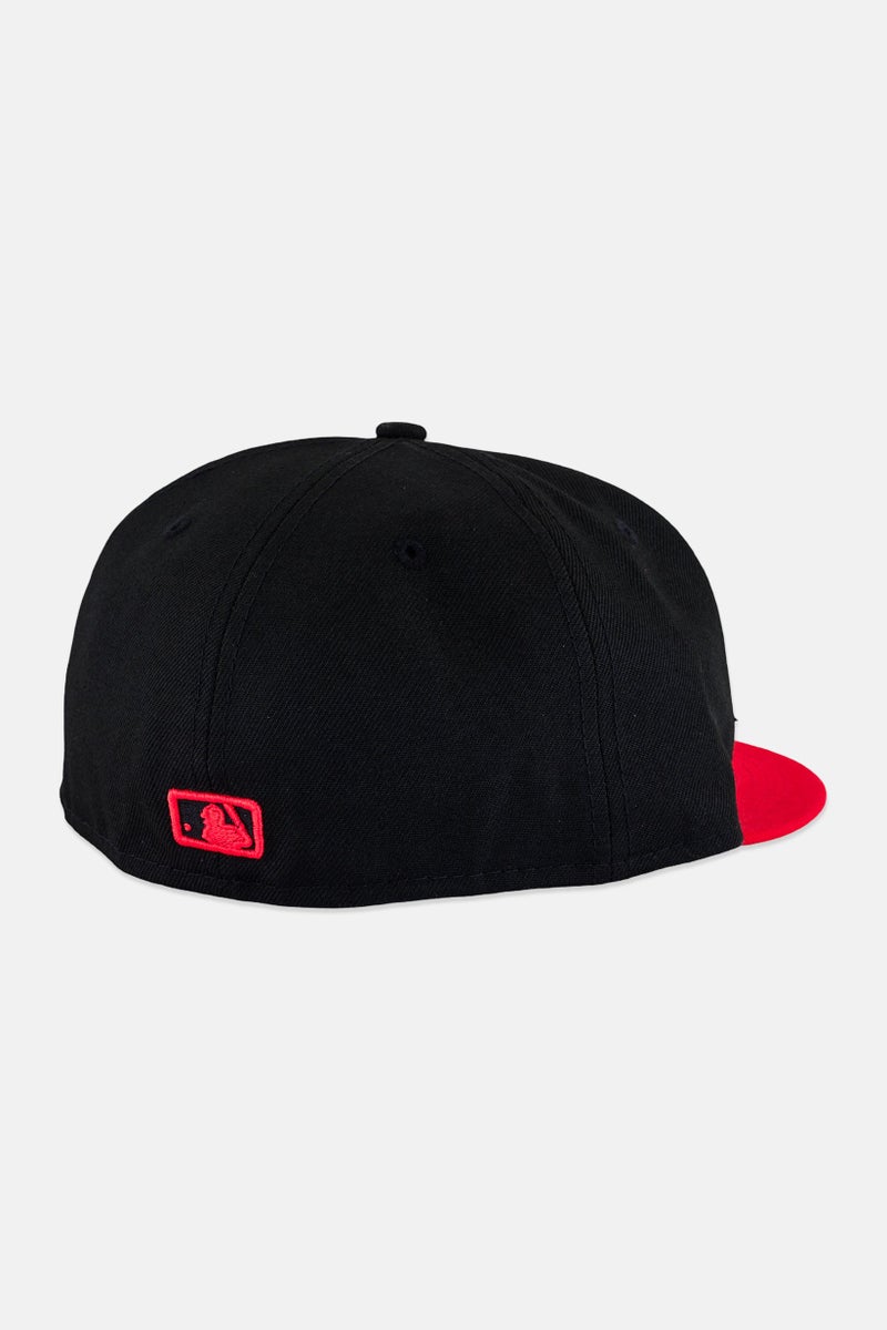 New Era x MLB Men Boston Red Sox Fitted Cap, Black - Image 2