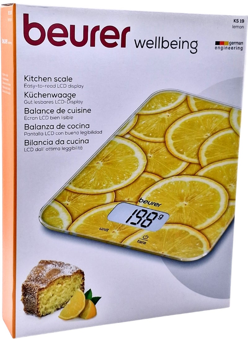 Beurer Ks 19 Kitchen Scale Lemon