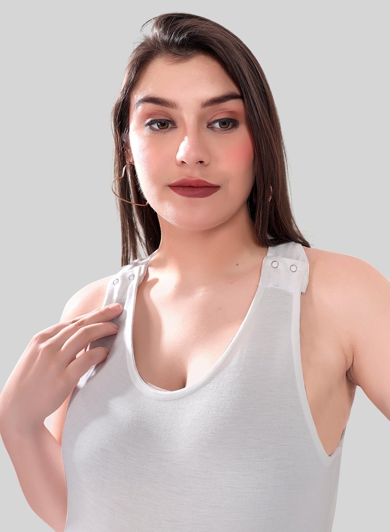 تامي طقم علوي بدون أكمام للأمهات والرضاعة من تومي مكون من قطعتين - Image 4