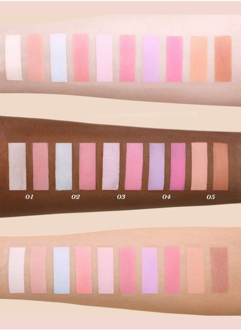 Flower Knows Butterfly Cloud Collar Rouge Box Highlighting & Blush Duo Powder Natural Finish 2-in-1 Highlighter And Blusher-05 Pearwood  - Image 3