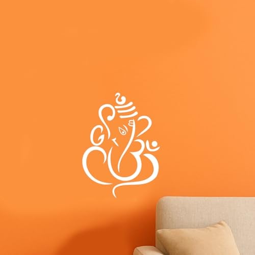 ARandNJ Stencils for Wall Painting Pack of 1 (Size:- 16X24 Inch) Pattern Theme - Ganpati Ji DIY Reusable Design Suitable for Home Wall Decor - Image 3