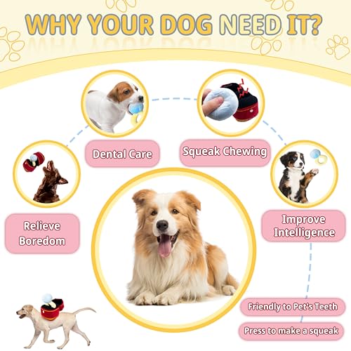 Mewcho Dog Wedding Toy Engagement Plush Ring Box for Dog Birthday Gifts, Funny Plush Toys Squeaky Chew for Party Supplies Decorations - Image 4