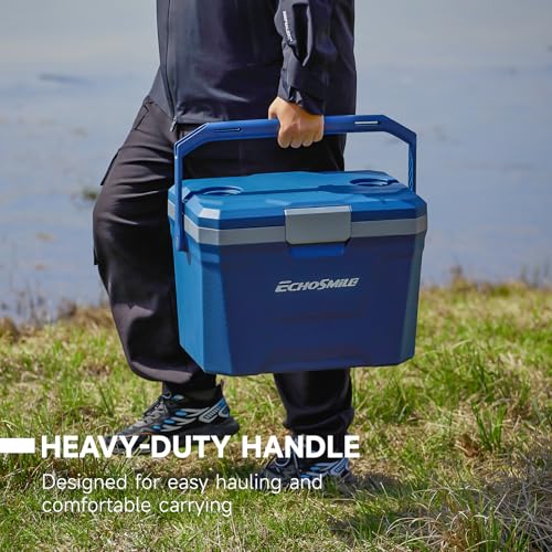 EchoSmile Ultra-Light Portable Cooler 20L/21qt, Outdoor Insulated Ice Chest Box - Image 3