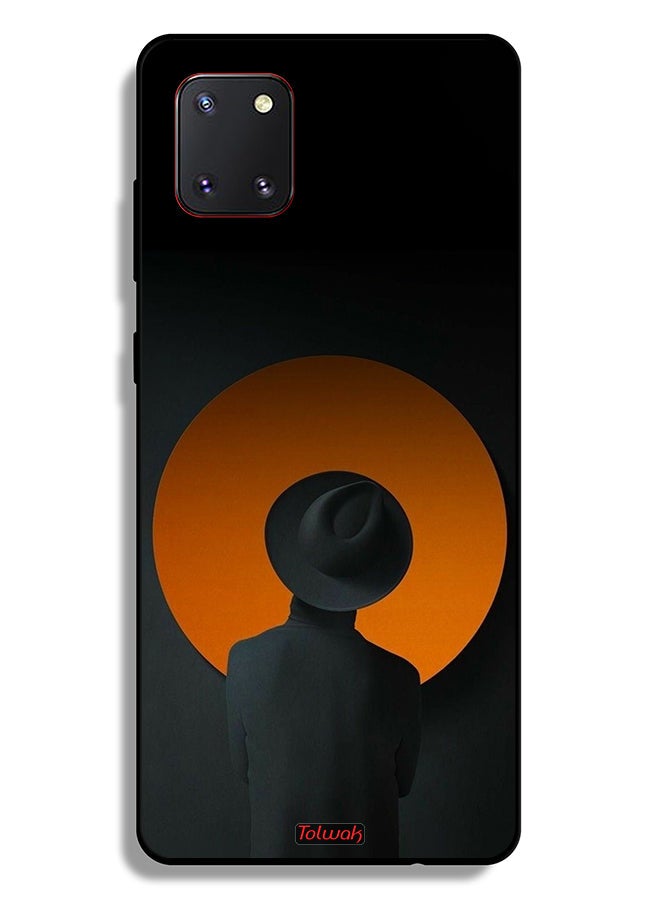 Tolwak Samsung Galaxy Note 10 Lite Protective Case Cover Hat Boy Art - Image 2