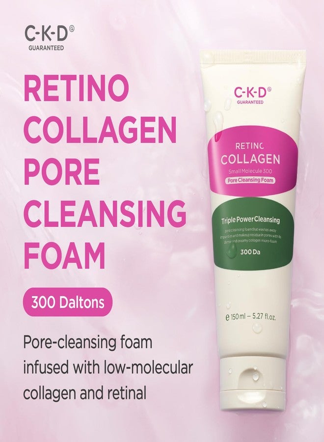 CKD Guaranteed CKD Retino Collagen Pore Cleansing Foam - Gentle Hydrating Face Wash, Deeply Cleanses and Removes Makeup, Sebum & Fine Dust, Minimizes and Refines Pores, Anti-Aging, Korean Skin Care. 5.07 fl oz - Image 2