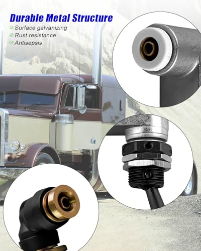 ULZOZN Big Rig Air Toggle Switch Pneumatic Control Valve Fit for Peterbilt Truck Replace BA14500 - Image 3