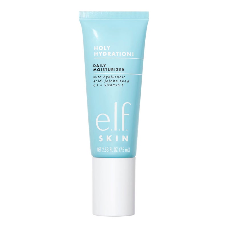 elf e.l.f. SKIN Holy Hydration! Daily Hydration Moisturizer, Ultra-Hydrating Formula, Infused with Aloe, Jojoba Oil & Shea Butter, Vegan & Cruelty-Free, 2.53 Fl Oz - Image 1