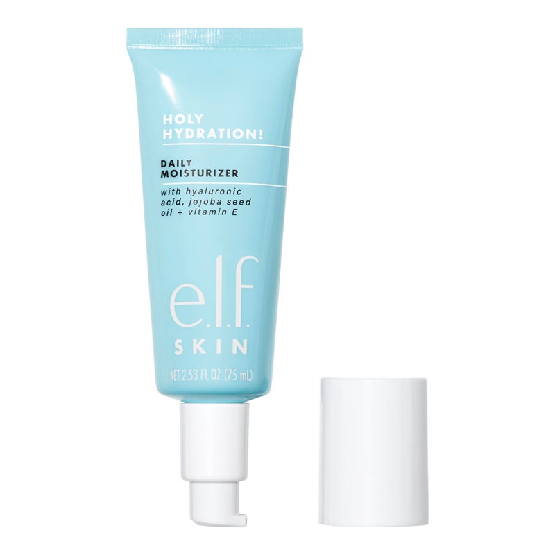 elf e.l.f. SKIN Holy Hydration! Daily Hydration Moisturizer, Ultra-Hydrating Formula, Infused with Aloe, Jojoba Oil & Shea Butter, Vegan & Cruelty-Free, 2.53 Fl Oz - Image 2