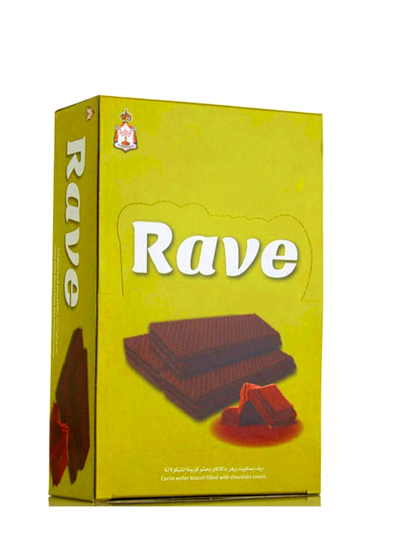 elshamadan Rave Cocoa Wafer Biscuit Pack of 12- Filled With Chocolate Cream 