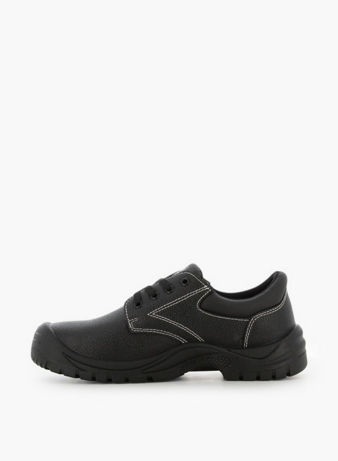 SJ Men Leather Lace-Up Sneakers - Image 4