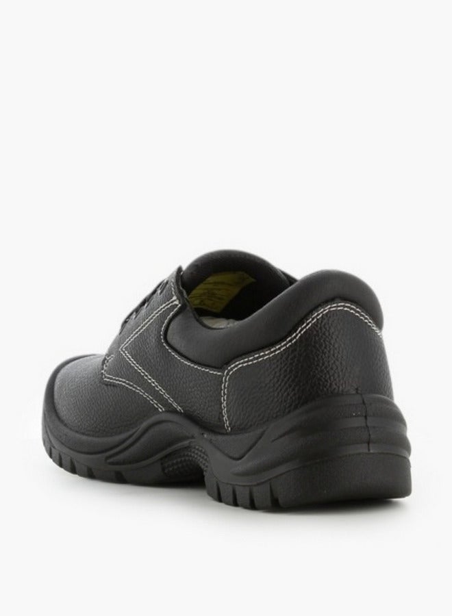 SJ Men Leather Lace-Up Sneakers - Image 3