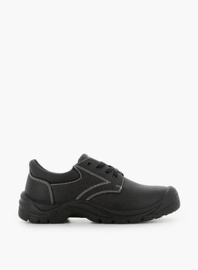 SJ Men Leather Lace-Up Sneakers