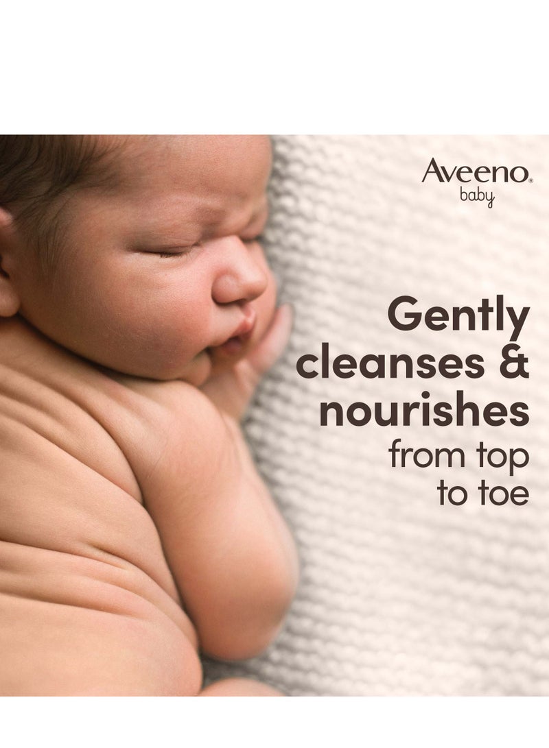 Aveeno Baby Daily Care Hair and Body Wash for Sensitive Skin Natural Oat Extract Nourishes and Moisturize 250 ml - Image 2