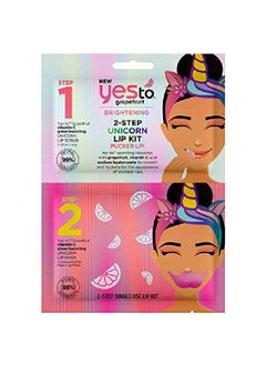 Grapefruit New Vitamin C Glowboosting 2Step Unicorn Lip Kit