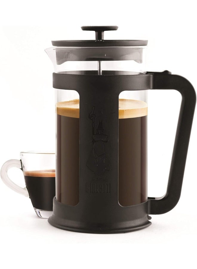 Bialetti Coffee Press Smart French Press for coffee or tea borosilicate glass container dishwasher safe 1 L  34 Oz 8cup Black - Image 5