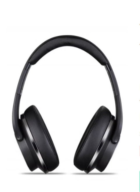 Wireless Bluetooth Headset with 2-in-1 Speaker Allows Taking Calls On The Go And Long Lasting Battery In An Elegant Design Over The Ear by Bastec Series 6- Black