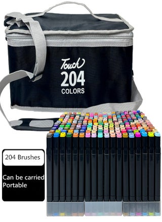 Marker Pen Set 204 Colors Double Headed Color For Students  Upgraded With Large Capacity More Durable Suitable For Design Painting Coloring - pzsku/Z5D7FF471D74428B0141CZ/45/_/1700885593/b4c5714d-e103-4a09-b8f7-56b6800f8ace