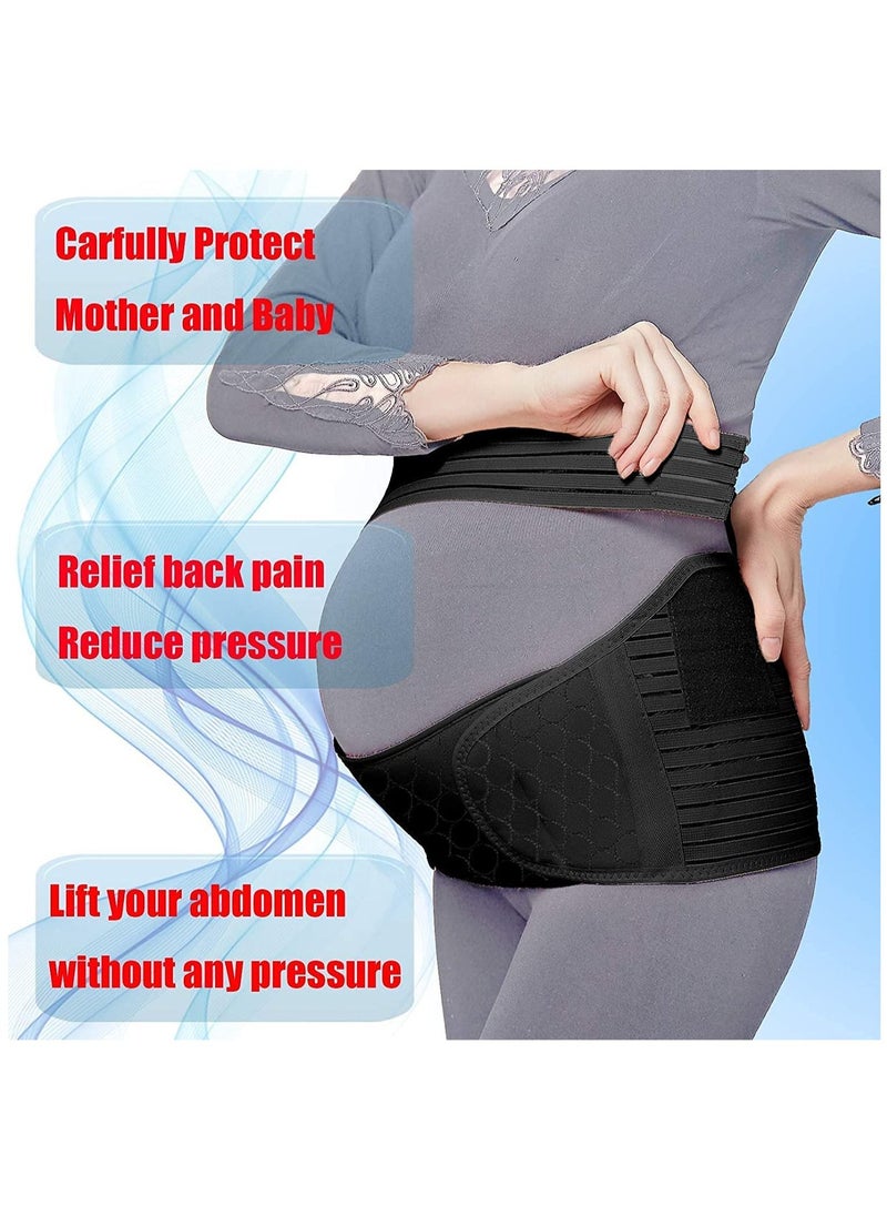 Y&D Pregnancy Belt, 3 in 1 Maternity Support Belt Belly Band Back Brace Abdominal Binder Waist Support, Lightweight, Breathable, and Adjustable  - Image 4