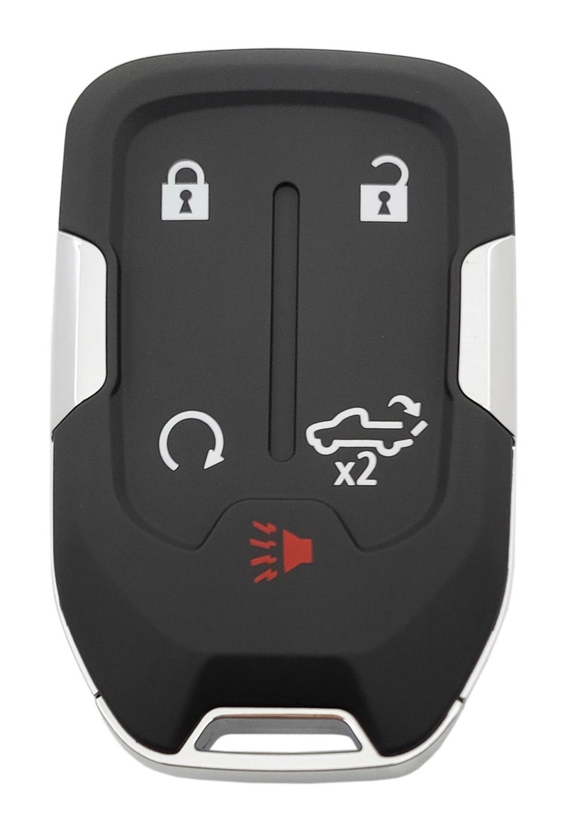 Arruweer Plastic 5-Button Smart Key Fob Cover Case Shell for 2022-2019 Chevy Silverado & GMC Sierra 1500, 2500HD, 3500HD Keyless Entry Remote (Without Chip, Uncut Key Blade Blank) - Image 2