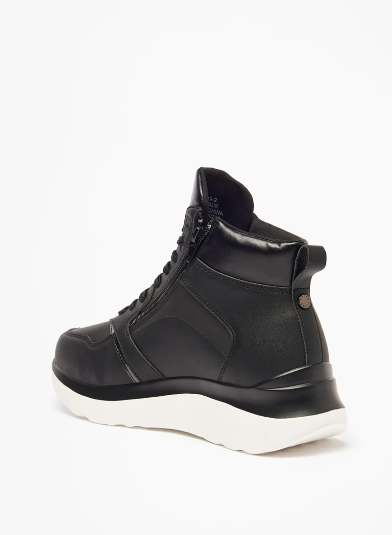 Flora Bella By Shoexpress Womens Lace Up High Top Casual Sneakers By Shoexpress