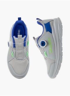 Kappa Boys' Logo Detail Sports Shoes with Rotating Buckle Closure  - Image 1