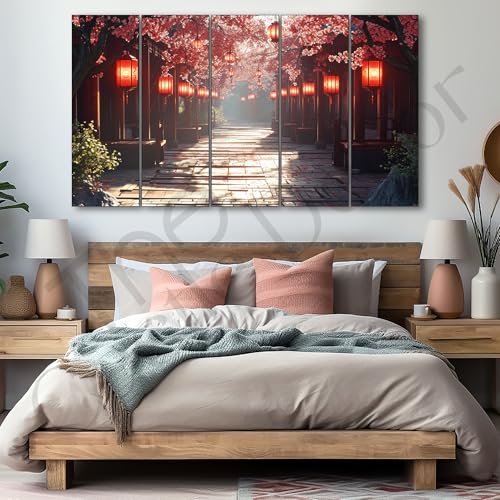 The Castle Decor Japanse art painting with frame Big Size 27x48 Wall art for living room,Bedroom,Drawing room,Hotels-Wooden Framed-750 - Image 2