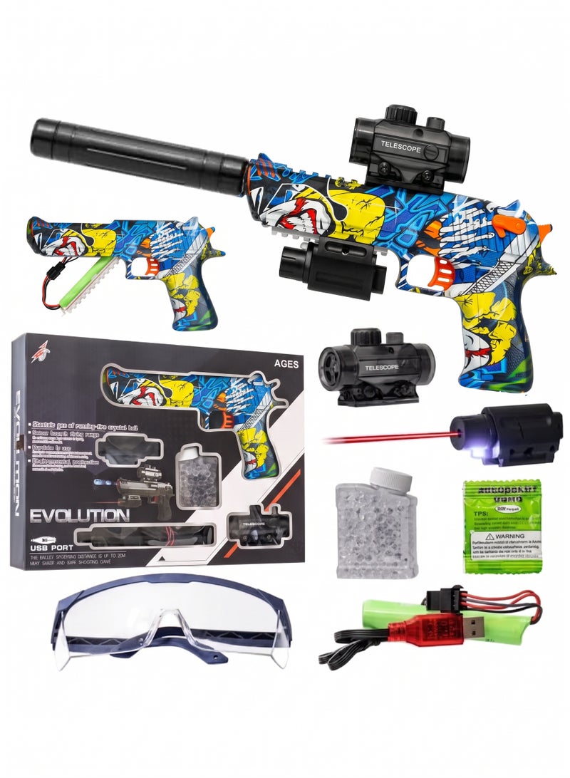 evolution Soft Gel Blaster Toy Gun for Kids – Safe & Fun Shooting Game with Soft Bullets and Target Practice Set, Educational Outdoor Play Toy for Boys & Girls Ages 6+, Lightweight Gel Blaster for Family Fun & Skill Development - Image 1