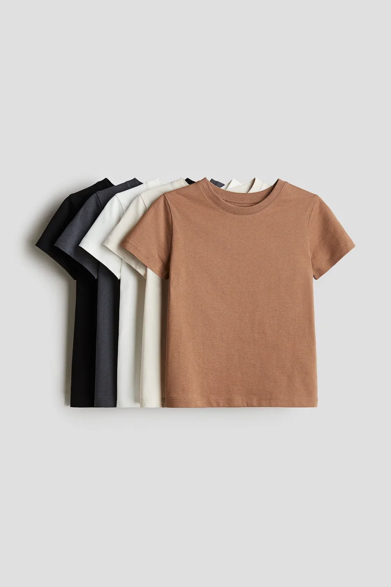 H&M 5-pack cotton T-shirts