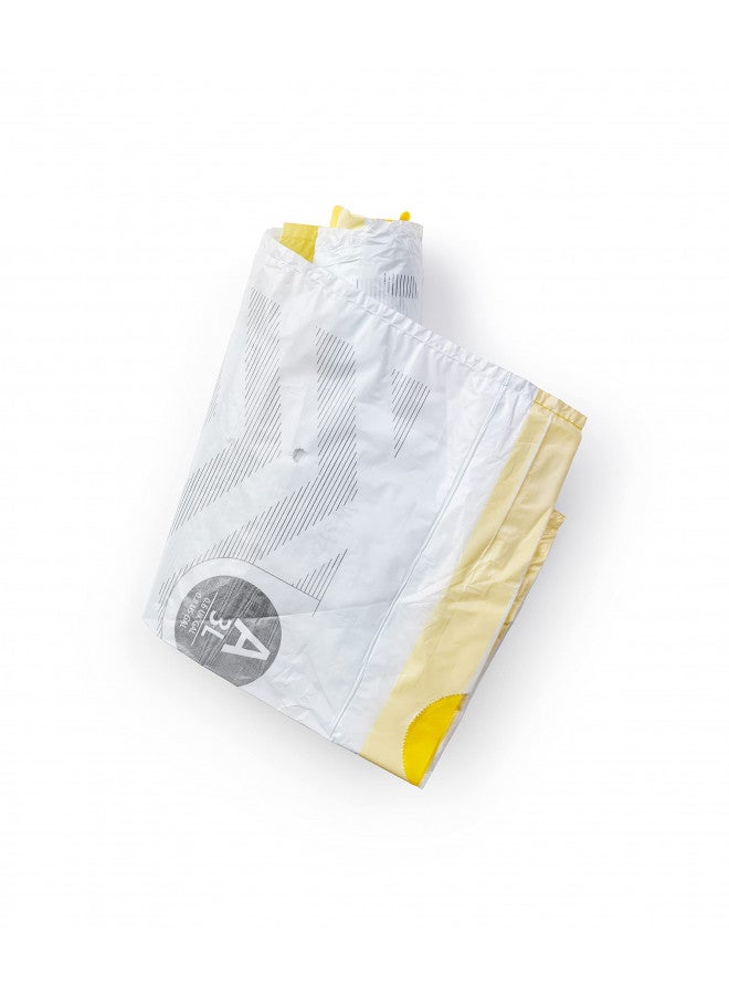 Brabantia PerfectFit Trash Bags (Size A / 0.8 Gallon) High Quality Thick Plastic Trash Can Liners with Tie Tape Drawstring Handles (20 Bags) - Image 2