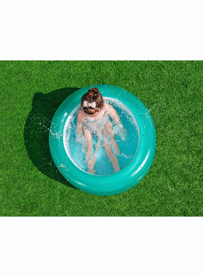 Bestway بيستواي، Φ27.5" x H12"/Φ70cm x H30cm حوض سباحة ثلاثي الحلقات للأطفال قابل للنفخ للعب المائي الخارجي للأطفال والعائلات، مصنوع من مواد عالية الجودة المتينة، تصميم سهل للنفخ والتفريغ - Image 3