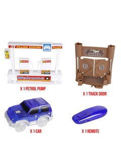 UKR UKR Glowing Car Track – Luminous Car Race Track Toys for Kids – Fun Shine Track Playset for Toddlers and Children  - Image 5