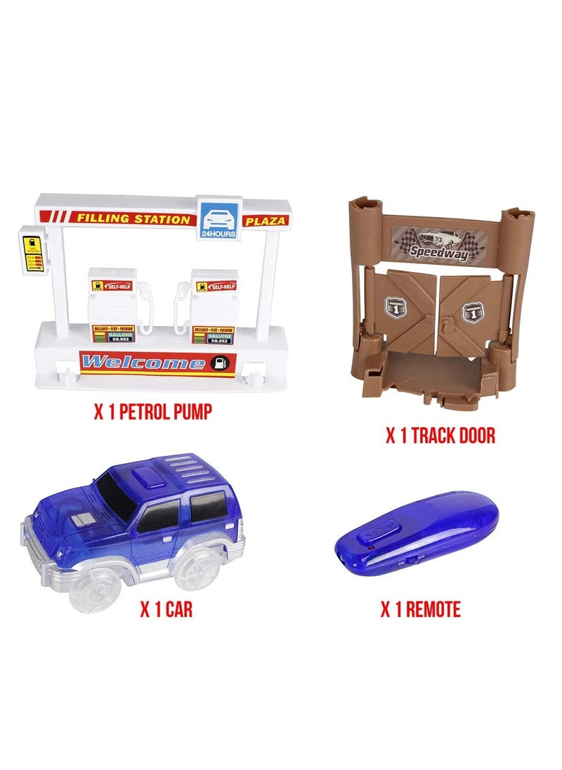 UKR UKR Glowing Car Track – Luminous Car Race Track Toys for Kids – Fun Shine Track Playset for Toddlers and Children  - Image 5