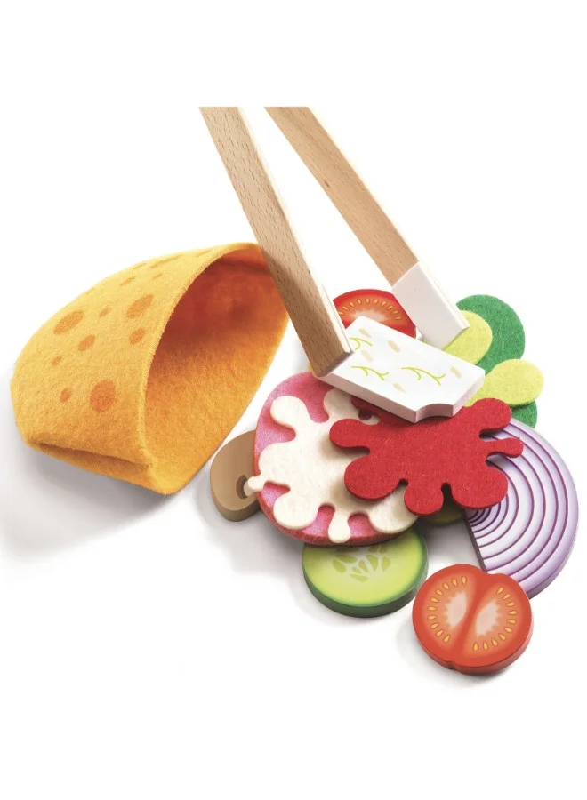 DJECO Cyrus & Lena Make Pitas With Menu Playset