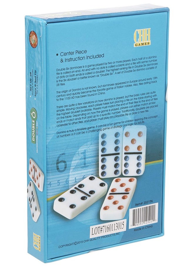 CHH Imports Double 6 Dominoes In Tin  - Image 3