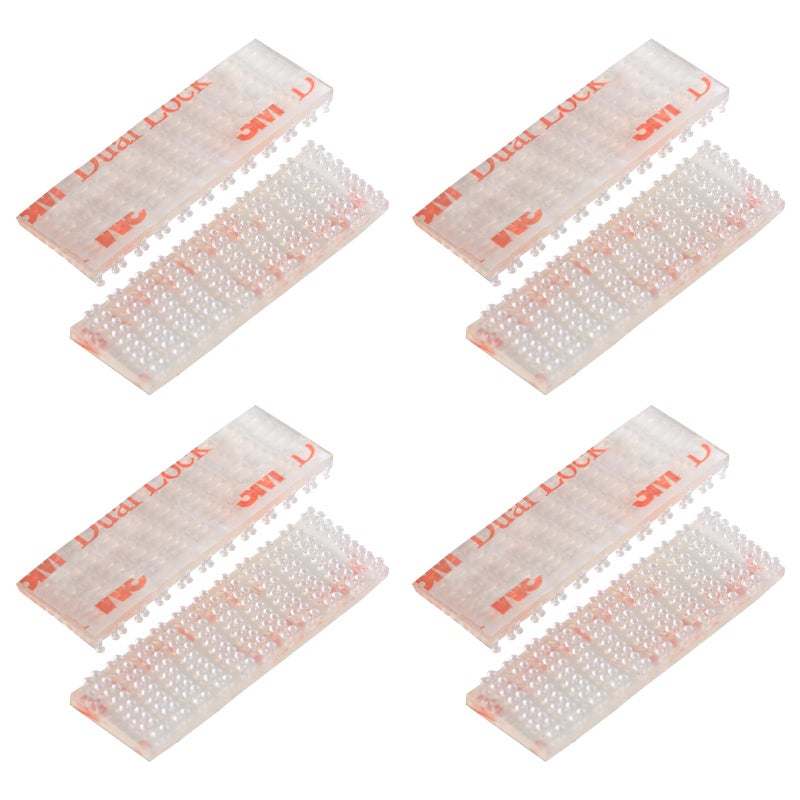 JUMINIZ 8 Pieces (4 Sets) EZ Pass Mounting Strips with Adhesive for EZ Pass/iPass Illinois/Sunpass Cars Windshield Toll Transponder Holders Sticky Replacement Double Sided Tape Sticker - Image 1