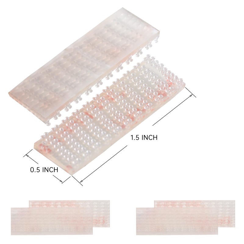 JUMINIZ 8 Pieces (4 Sets) EZ Pass Mounting Strips with Adhesive for EZ Pass/iPass Illinois/Sunpass Cars Windshield Toll Transponder Holders Sticky Replacement Double Sided Tape Sticker - Image 2