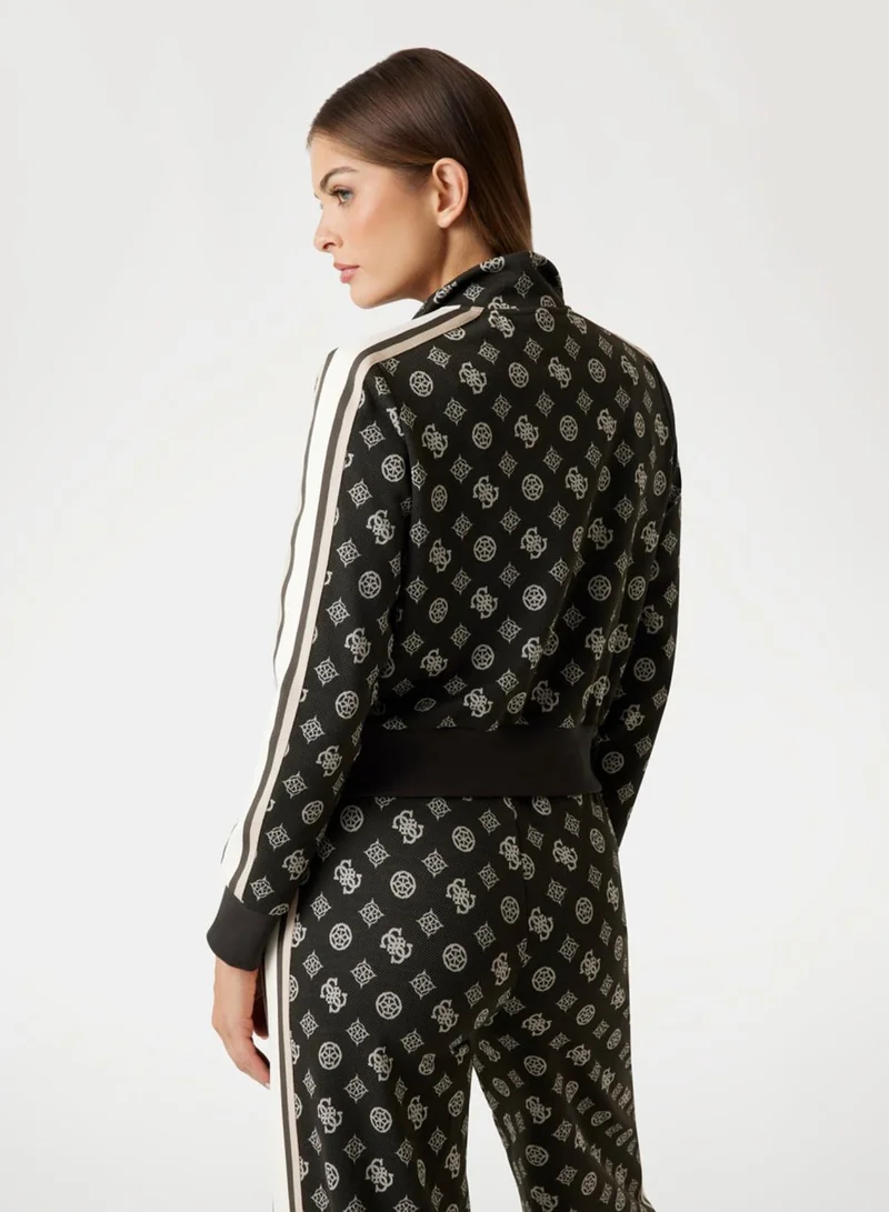 جس Peony Taped Zip Through Jacket