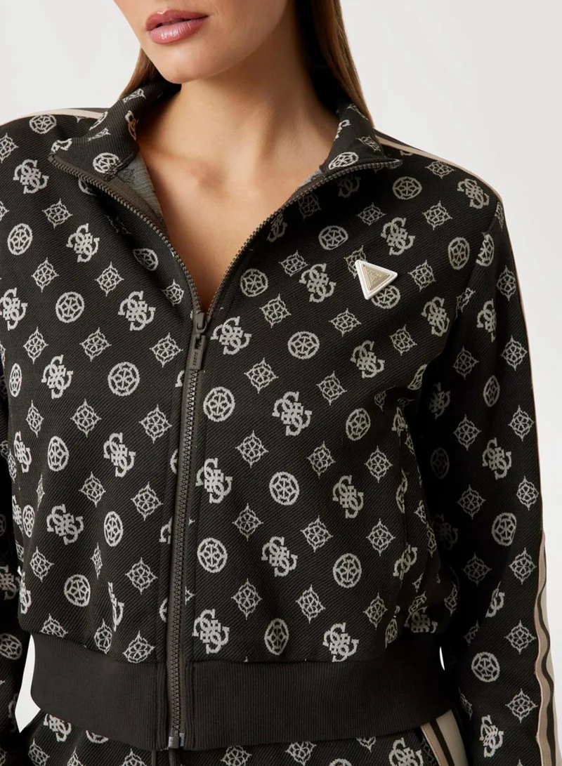 GUESS Peony Taped Zip Through Jacket
