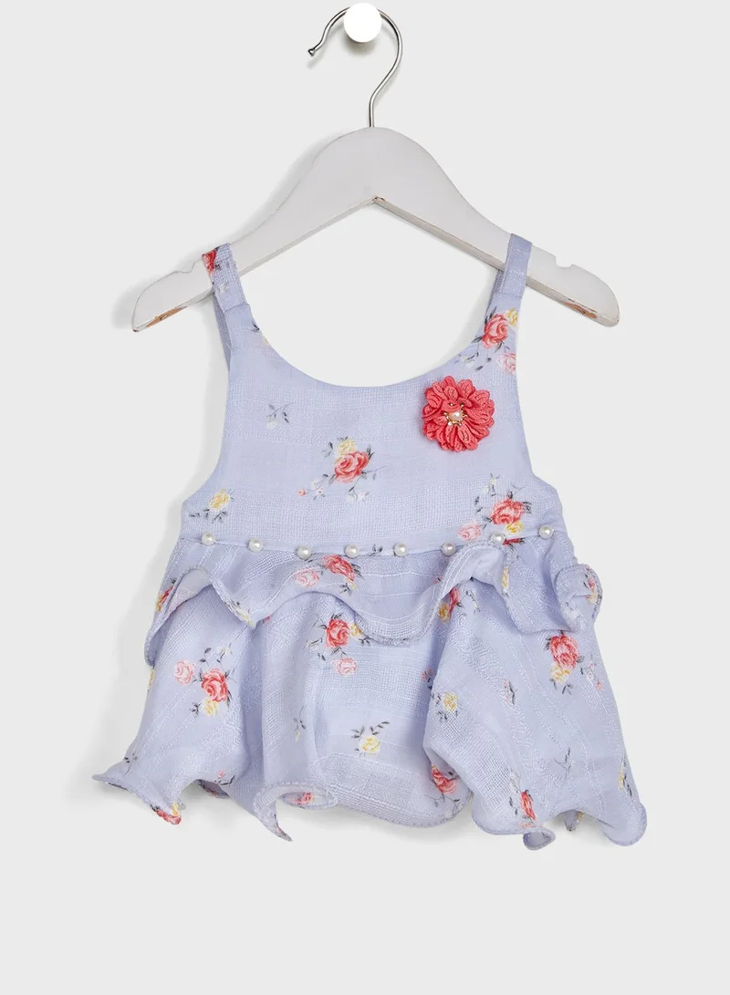 Nautinati Printed Cotton Top With Shorts