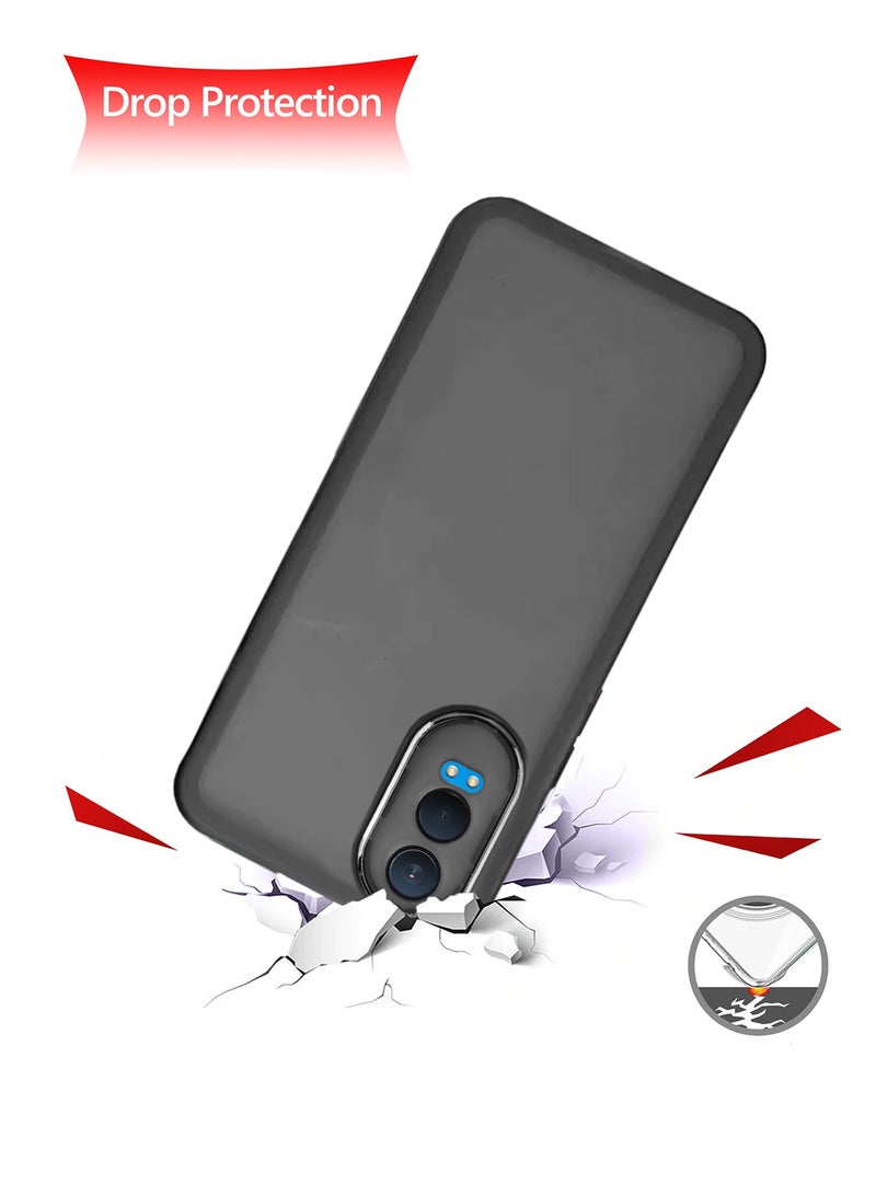 Wtech Soft Transparent TPU Silicone Ultra Thin Phone Stylish Electroplated Camera Border Back Case Cover For OnePlus Nord CE4 Lite 5G 2024 Black - Image 3