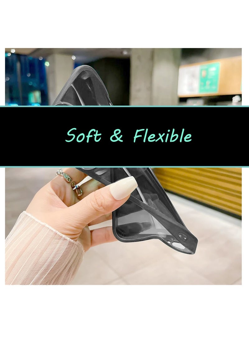 Wtech Soft Transparent TPU Silicone Ultra Thin Phone Stylish Electroplated Camera Border Back Case Cover For OnePlus Nord CE4 Lite 5G 2024 Black - Image 5