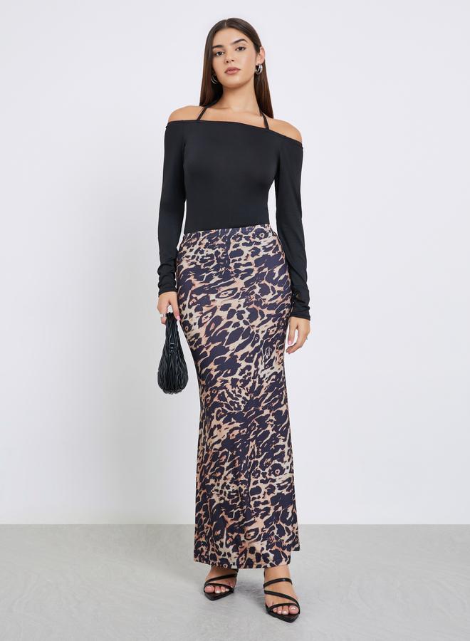 Take Two Black Long Sleeve Halter Neck Bodysuit - Image 2