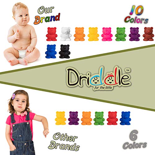 Driddle Colorful Counting Bears with Matching Cups - 100 Bears - Sort, Count & Color Recognition Learning Toy for Toddler & Kids - Montessori Education - Preschool Game - Image 3